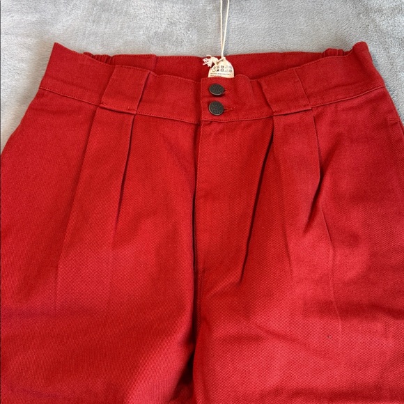 NWT Lucy & Yak Addison Jeans Organic Twill Red Size W30 - Picture 3 of 16
